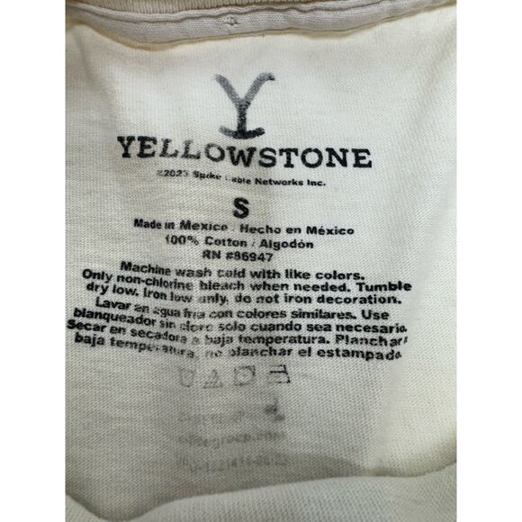 Dutton Ranch Protect The Zfamily Yellowstone Graphic Tee Sz S Flaws - Picture 4 of 7